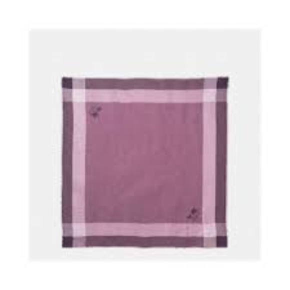 Coach Windowpane Challis Purple Scarf - Picture 1 of 8